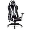Diablo - X-Horn 2.0 Gaming Stuhl Computerstuhl ergonomischer Bürostuhl Gamer Chair Schreibtischstuhl Schwarz-Weiß: Normal Size