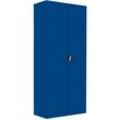 Stahl-Aktenschrank Metallschrank abschließbar Büroschrank Stahlschrank Blau 1800 x 800 x 383 mm 530333 - blau