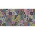 Fototapete floral patch 3 Livingwalls Walls by Patel Vliestapete Gelb Grün Rosa - 250 x 500 cm (5 Teile) - Grau, Rosa, Violett