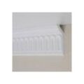 Proviston - Stuckleiste Polystyrol 32 x 75 x 2000 mm Weiß Deckenleiste Überstreichbar Einfache Montage Hochwertig Stabil und Leicht 50 Meter - Weiß