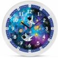 K&l Wall Art - lautlose Wanduhr Kinderzimmer Weltall Lernuhr Astronauten Uhr ø 30cm Galaxie - bunt