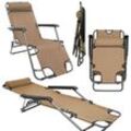 Amanka - Sun Lounger AMA-YU-85 Beige 153x60 cm - beige