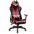 Diablo - X-Horn 2.0 Gaming Stuhl Computerstuhl ergonomischer Bürostuhl Gamer Chair Schreibtischstuhl 2.0 Schwarz-Rot: Normal Size