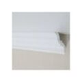 Stuckleiste Polystyrol 60 x 65 x 2000 mm Weiß Deckenleiste Überstreichbar Einfache Montage Hochwertig Stabil und Leicht 30 Meter - Weiß - Proviston