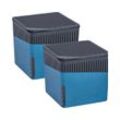 WENKO Luftentfeuchter Cube, für 40 m³ Räume, 2 x 500 g, blau