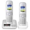 Panasonic KX-TGH722GG Schnurloses Telefon-Set mit Anrufbeantworter silber
