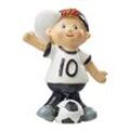 HobbyFun Dekofigur Fussball Junge stehend mit gehobenem Arm ca. 8 cm