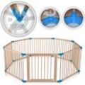 Baby Vivo Laufgitter aus Holz 8 Elemente - individuell verstellbar - PREMIUM