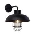 BRILLIANT Lampe Portland Außenwandleuchte hängend schwarz 1x A60, E27, 60W, geeignet für Normallampen (nicht enthalten) IP-Schutzart: 44 - spritzwassergeschützt