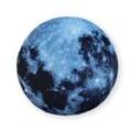 Sonnensystem Thema Dunkler Mond Dekoratives Kissen Wissenschaft Pädagogisches Kinderspielkissen Kinderzimmer Bodenkissen,Dunkelblau,25x25x6cm