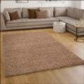 Shaggy Hochflor Langflor Teppich Sky Einfarbig in Beige 120x170 cm - Paco Home