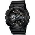 CASIO G-SHOCK Chronograph GA-110-1BER, Quarzuhr, Armbanduhr, Herrenuhr, digital, bis 20 bar wasserdicht, schwarz