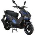 Alpha Motors Motorroller SHARK, 50 ccm, 45 km/h, Euro 5, mit Keyless-System, schwarz