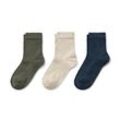 3 Paar Socken - Dunkelblau/Meliert - Gr.: 38