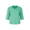 TOM TAILOR Damen Plus - Gemustertes Shirt, grün, Blumenmuster, Gr. 54