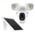 LUVISION Kabellose WLAN Solar IP Überwachungskamera mit Solarpanel LED Flutlicht Lampe & Bewegungsmelder