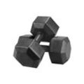 2X Kurzhanteln 7,5 Kg Hanteln Set Hexagon Gymnastikhanteln Krafttraining Fitness zu Hause Gewichte Training, Schwarz - Yaheetech