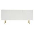 Design-Sideboard weiß und vergoldet B160 cm OZEN