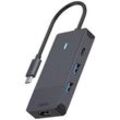 Rapoo USB-C® Dockingstation 4-in-1 USB-C Multiport Adapter Passend für Marke: Universal USB-C® Power Delivery