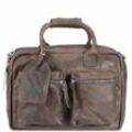 Cowboysbag Handtasche Leder 41 cm elefant grey