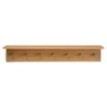 ferm LIVING - Place Wandregal mit 7 Haken, L 105 cm, Eiche