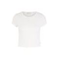 TOM TAILOR DENIM Damen Cropped T-Shirt, braun, Uni, Gr. XL