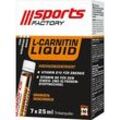 sports FACTORY Nahrungsergänzungsmittel L-Carnitin 7 x 25,0 ml