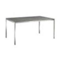 Solpuri Slimm Dining Tisch 160x100 cm Edelstahl Stone Dark Grey/Silber Keramik/Edelstahl