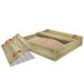 BuddyBox Sandkasten mit Deckel 160x160x36 cm