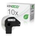 10x Etiketten kompatibel zu Brother DK-11209, 29mm x 62mm
