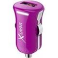 XLAYER 214108 USB-Autoladegerät-Adapter Lila