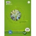 Ursus Green Notebook DIN A4 Kariert Spiralbindung Papier Grün Nicht perforiert Recycled 160 Seiten