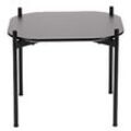 Paperflow Quadratischer Beistelltisch Schwarze Tischplatte Schwarzer Rahmen 4 Beine Meet 500 x 500 x 400 mm
