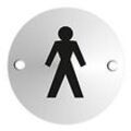 Seco Schild Herrentoilette Zum Ankleben, Schrauben Aluminium