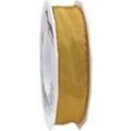 PRAESENT Seidenband 4722525-634 Gold 25 mm x 25 m 2 Stück