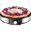 Zilan Crepes Maker 1200 Watt Stufenlose Temperaturkontrolle Cool-Touch Griff Antihaftbeschichtung