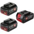 Powerwings - 3X 18V 5,0Ah Akku für Bosch Professional gba 18 Volt, 5.0 Ah Ersatzakku kompatibel mit Bosch gal gsr gsb gbh gws, für Bosch BAT609