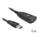 DeLOCK USB 3.0 A Kabel Verlängerung 5,0 m schwarz