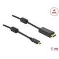 DeLOCK USB C/High Speed HDMI Kabel 4K 60 Hz 1,0 m schwarz