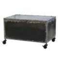 Chic Antique Factory Koffer auf Räder, H39/L67/B41,5 cm. schwarz