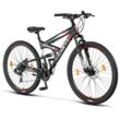 Licorne Bike Strong 2D Premium Mountainbike in 26, 27,5 und 29 Zoll - Fahrrad für Jungen, Mädchen, Damen und Herren - Scheibenbremse vorne und hinten - Shimano 21 Gang-Schaltung -