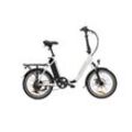 VECOCARFT E-Pax Elektro-Klapprad, E-Folding Bike, Farbe: weiss