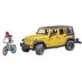 bruder Jeep Wrangler Rubicon Unlimited mit Mountainbike 2543 Spielzeugauto