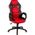 Duo Collection Gaming-Stuhl Samu, mit modernem Netzstoffbezug, rot|schwarz