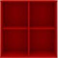 Hammel Furniture Regal Mistral, Hochwertig Hängeregal, Wandregal, Verstellbar Einlegeböden, B:70 cm, T:27 cm, anpassungsbar Designmöbel, rot