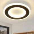 ZMH LED Deckenleuchte Warmweiß Deckenlampe - Schlafzimmerlampe Klein Wohnzimmerlampe Schwarz-weiß Deckenbeleuchtung Modern Flurlampe für Wohnzimmer