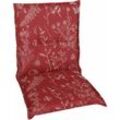 Go-de - Niederlehner-Auflage 100x50x6 cm Rot Sitzkissen Sitzpolster Sitzauflage