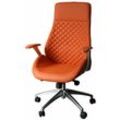 Bürodrehstuhl Designer Drehstuhl Chefsessel GT Orange Racer Car Seat 212604 - orange