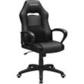 Songmics - Gamingstuhl, Bürostuhl mit Wippfunktion, Racing Chair, ergonomisch, S-förmige Rückenlehne, gut für die Lendenwirbelsäule, bis 150 kg