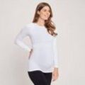 MP Women's Maternity Seamless Long Sleeve T-Shirt — Weiß - XS